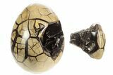 Septarian Dragon Egg Geode - Removable Section #329480-2